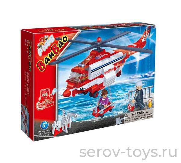 Конструктор БанБао 8315 Пожарный вертолет 272