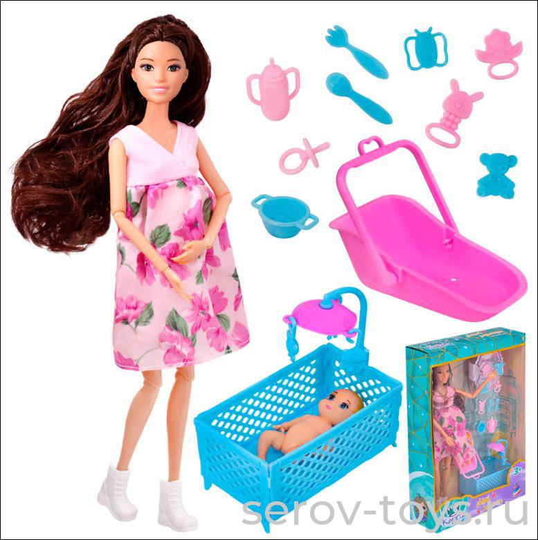 Кукла Мой малыш YS999-YH3 с малышом FCJ1256065 в кор Miss Kapriz