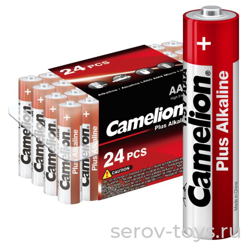 Элемент питания LR03 Camelion Plus Alkaline LR3 PB-24 24шт в упак