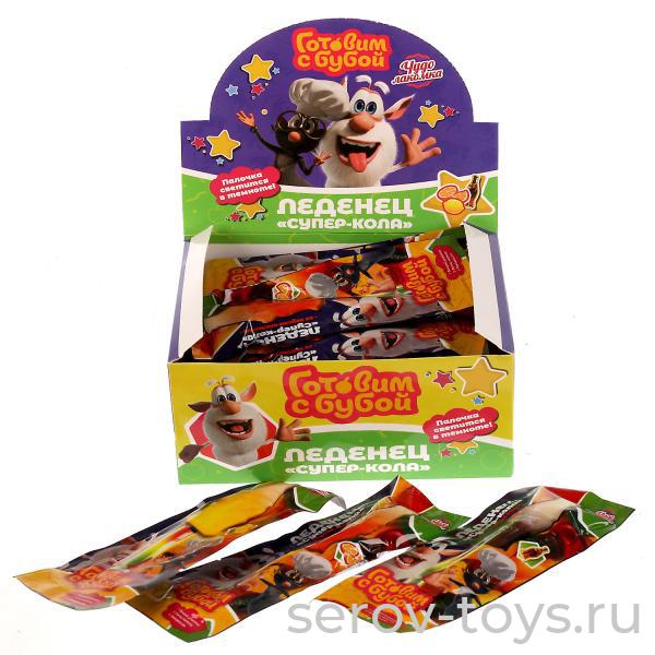 Леденец-кола Буба LOCO-60920-BU (24) Готовим с Бубой 10гр Палочка светится