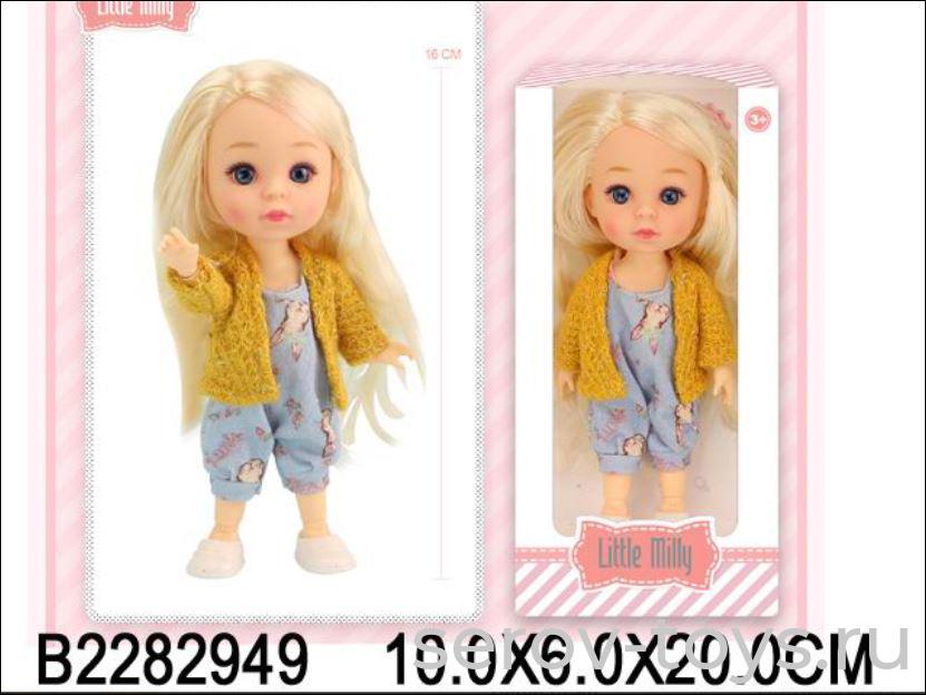Кукла Малышка 91033-E в комбинезоне 15см в кор
