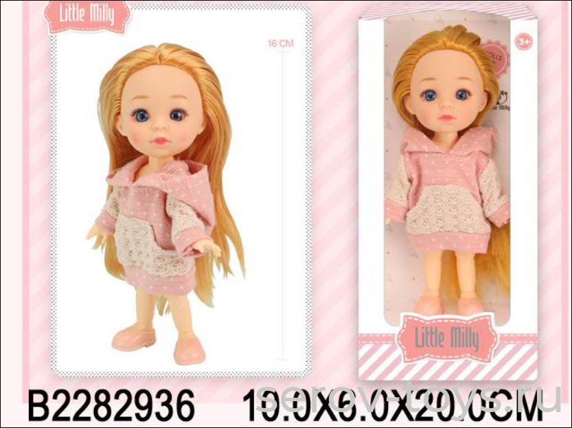 Кукла Малышка 91033-4 в платье 15см в кор