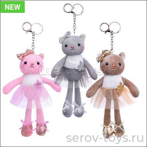 Брелок М1043 Кошка Эльвира в нарядном платье Мишуткин