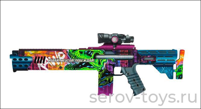 Автомат T--REX ЯиГ-263 деревянный 49см в пак ЯиГрушка