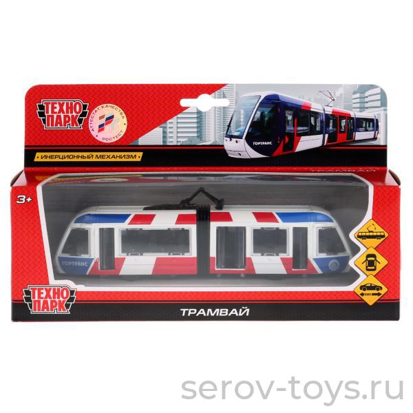 Модель Трамвай Технопарк SB-17-51-WB(NO IC) с гармошкой 19см в кор