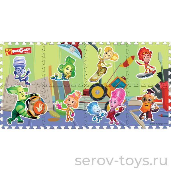 Коврик Пазл Фиксики (8 листов)  FS-FIX (в пак)