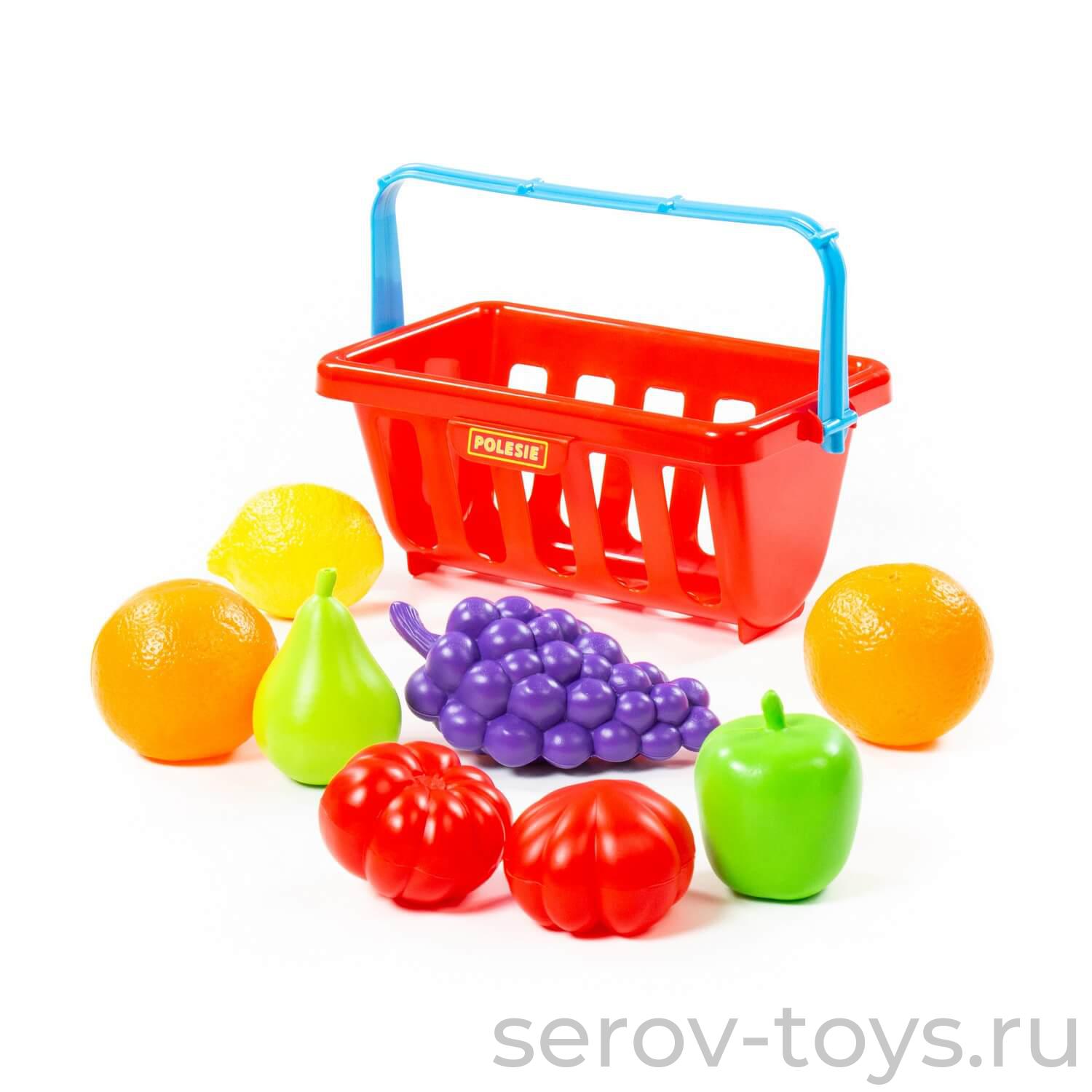 Набор продуктов в корзинке 46963 9эл в сетке