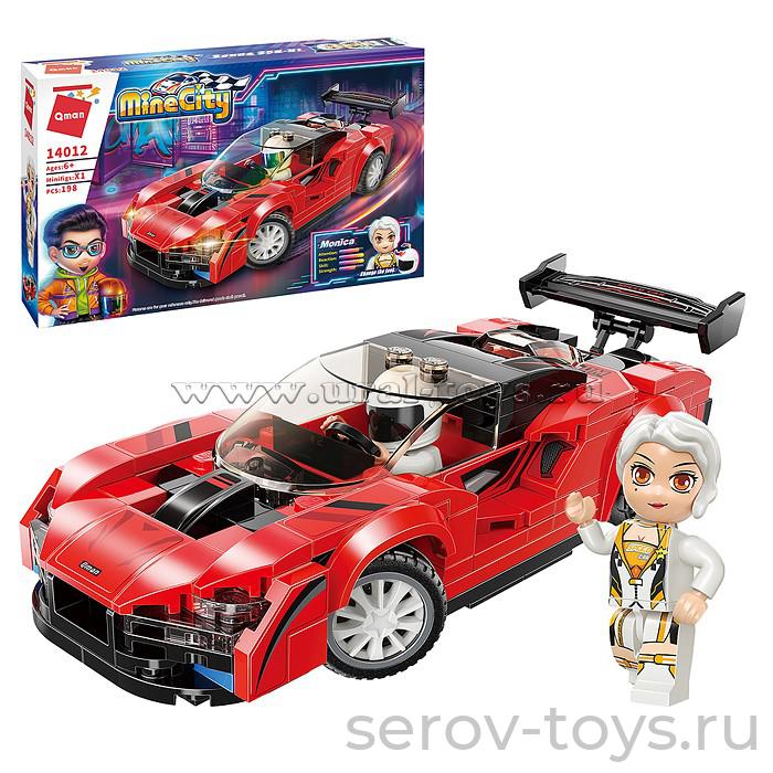 Конструктор Qman 14012 Гоночные машины 198дет Senna S5N-N1