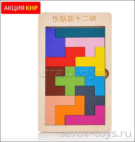 Пазл-вкладыш D1797 Фигурное мышление 16*10*1см Щепочка