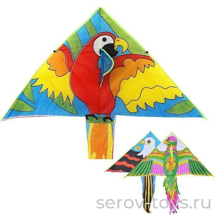 Воздушный змей 130х65см Птицы Микс 141-647 в пак