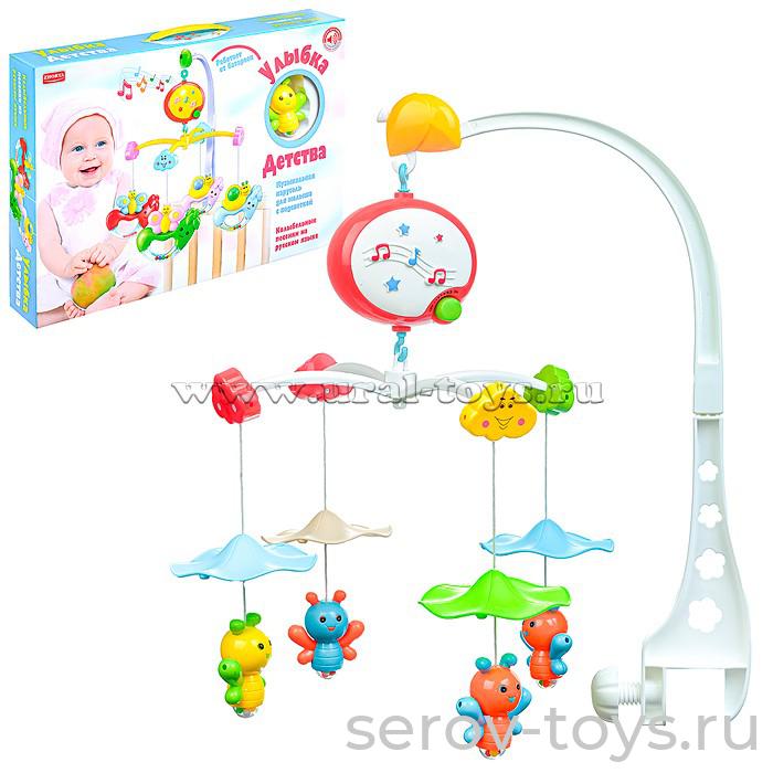 Музыкальная карусель 0357-A Пчелки Улыбка детства на бат в кор