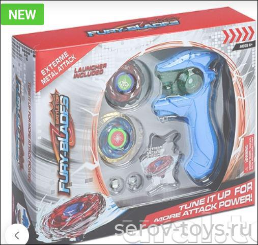 Волчок-бейблейд 033-1 2шт с пускателемв кор+