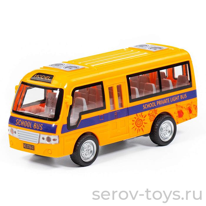 Автобус школьный 79909 свет звук в пак ПОЛЕСЬЕ