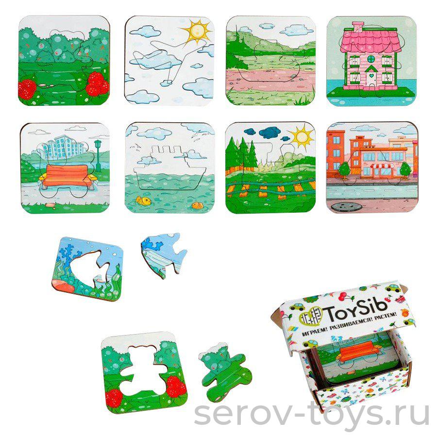 Доски Сегена ЛАЙТ 06054 Силуэты дерево в карт корToiSib