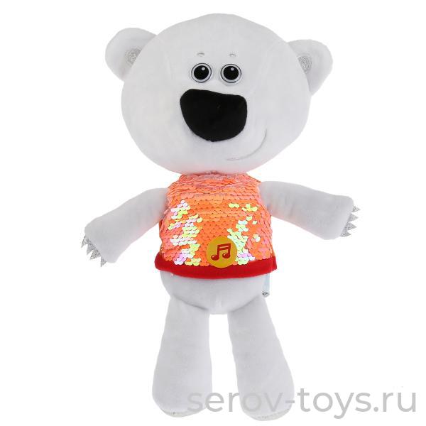 Мульти-Пульти Ми-ми-мишки Белая тучка V62076-20S в футболке с паетками озв.