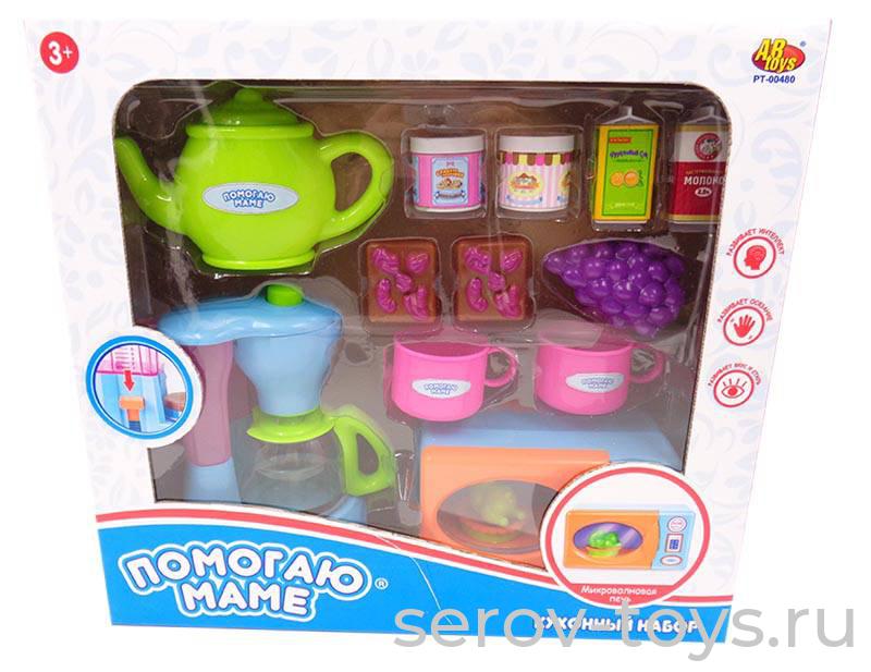 Набор кухонной техники 00480 (кофемашина, микроволновая печь) Помогаю маме