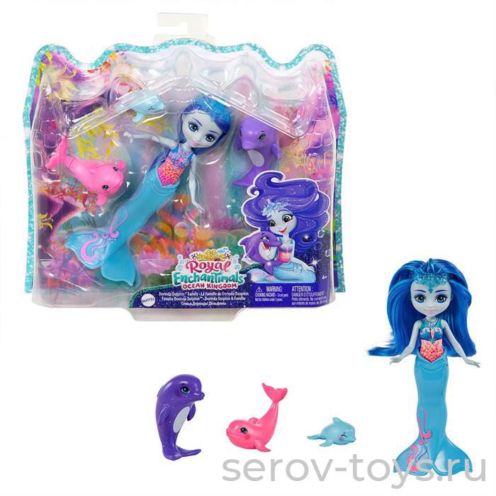 Enchantimals Кукла GJX43 Семья дельфинов HCF72