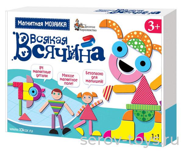 Мозаика магнитная 01761ДК Всякая всячина 84 эл