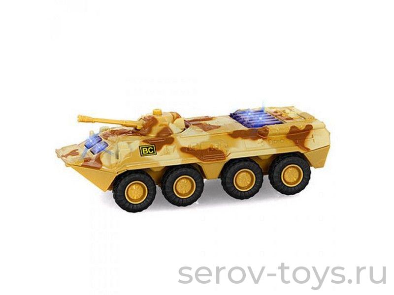 Машина Автопарк 6549 1:54 Танк без упак метал инерц свет, звук