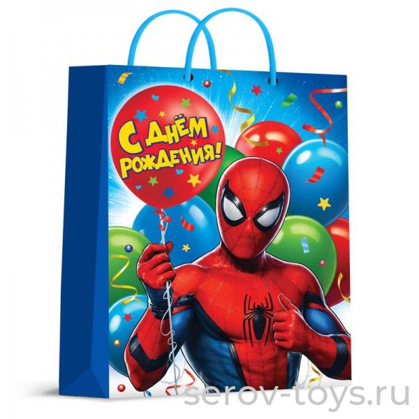 Пакет подарочный XL Супергерой 33*45*15см глянцевый Чудо праздник