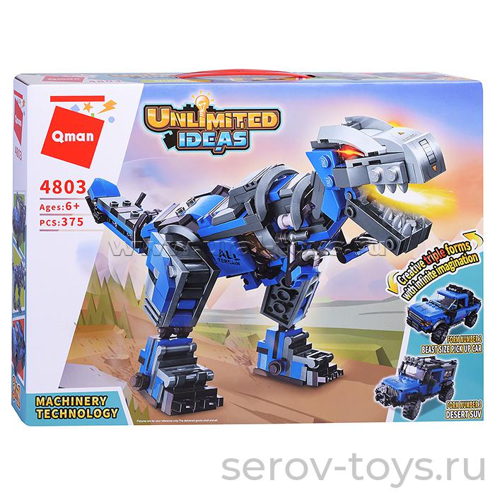 Конструктор Qman 4803 Машинная технология 3 в 1 375дет
