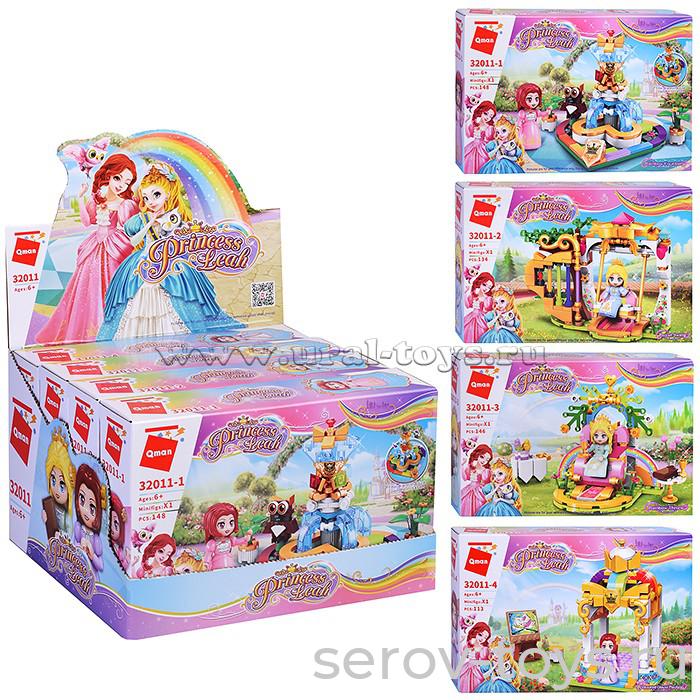 Конструктор Qman 32011 Принцесса Лея шоубокс 4шт в кор