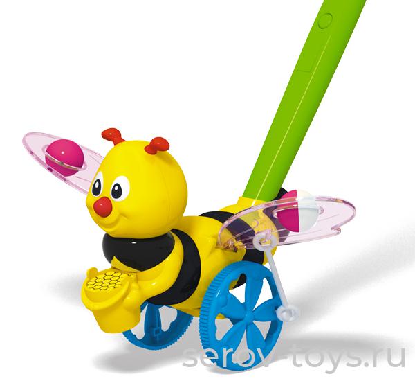 Каталка 01396 Пчелка на палочке в сетке Стеллар