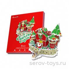 Пазлы 3D Рождественский замок (с подсветкой) 646 Cubic Fun