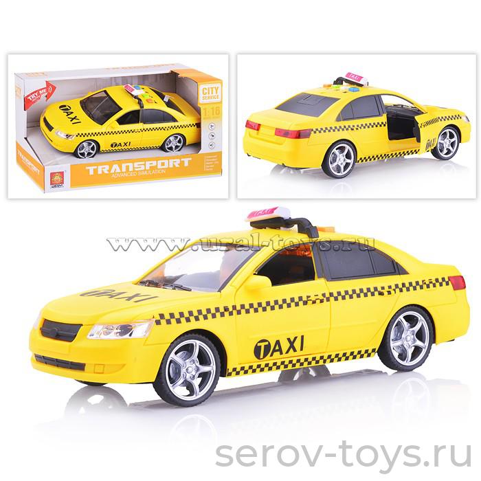 Машина инерц 1:16 WY560C Такси свет звук Wenyi