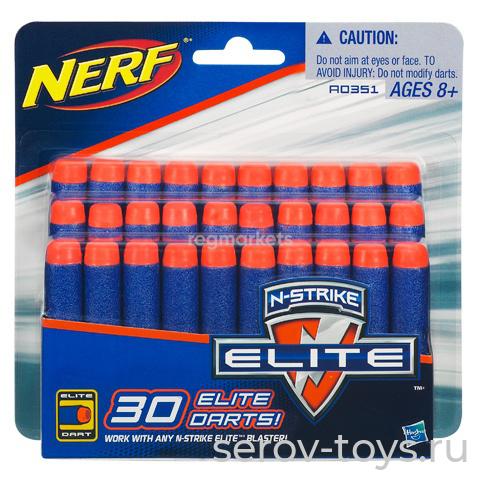 Набор В5571 NERF стрел к Бластерам Элит 10 деко стрел