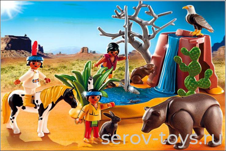 Дикий запад 5252pm Маленький индеец с орлом