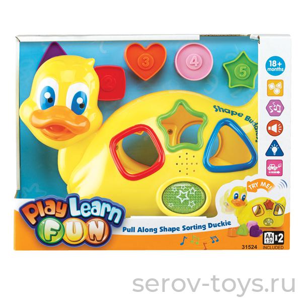 Уточка 31539 с пазлами (свет,звук) (аналог 31524)