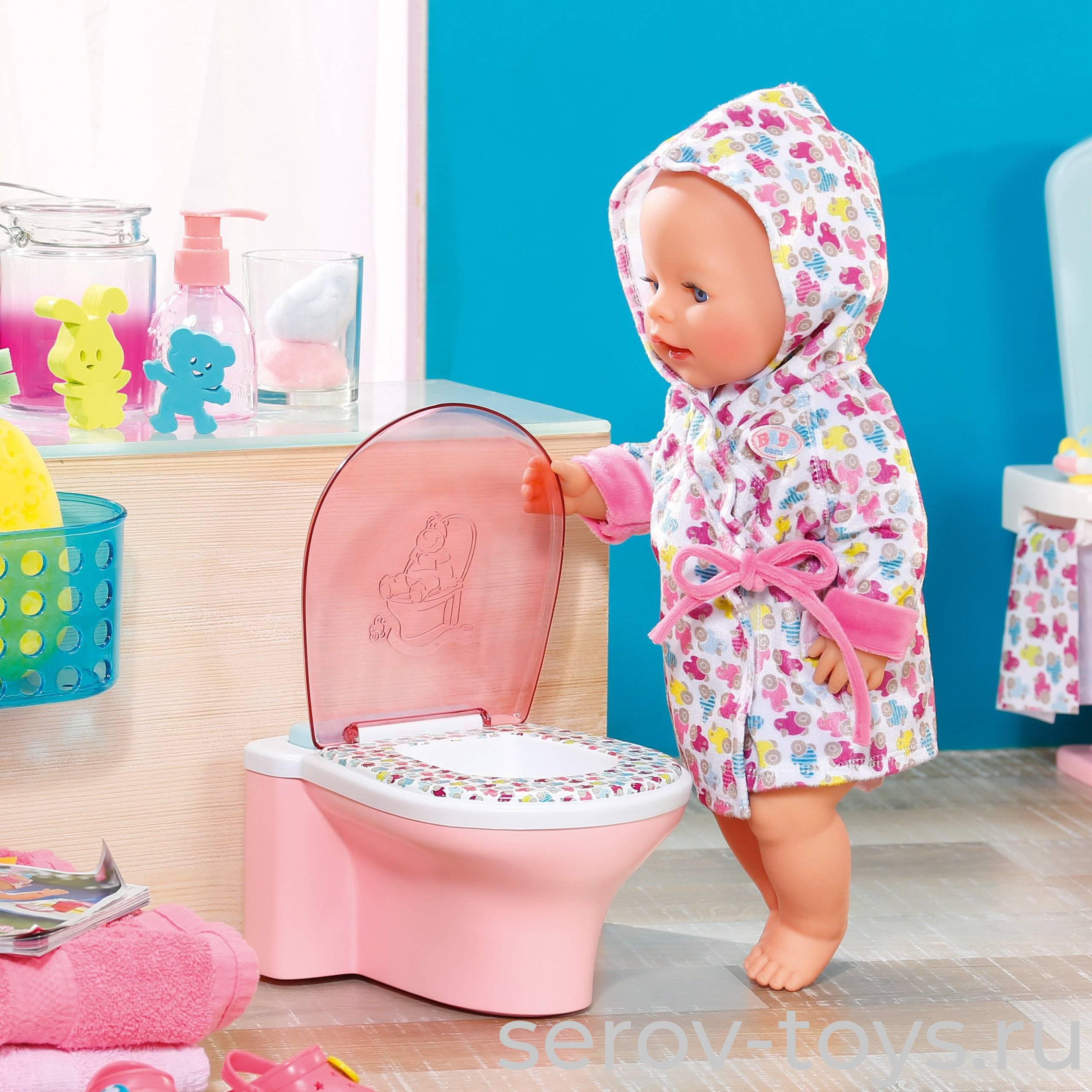 Унитаз для куклы  Baby born 823-903 в кор