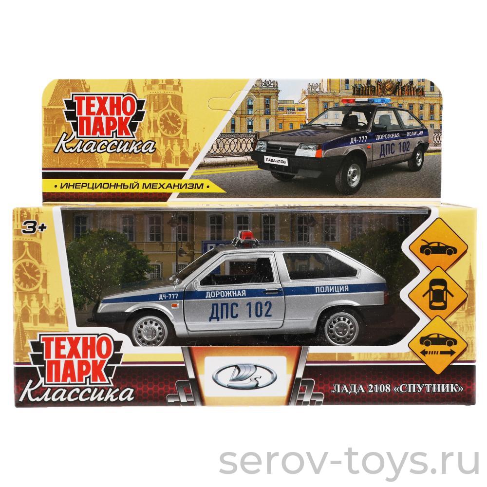 Модель Технопарк LADA -2108 Спутник 2108-12POL-SR Классика Полиция в кор