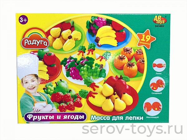 Набор ДТ Радуга 043462 Фрукты и ягоды 6 банок в кор.19 предметов СТОПЦЕНА